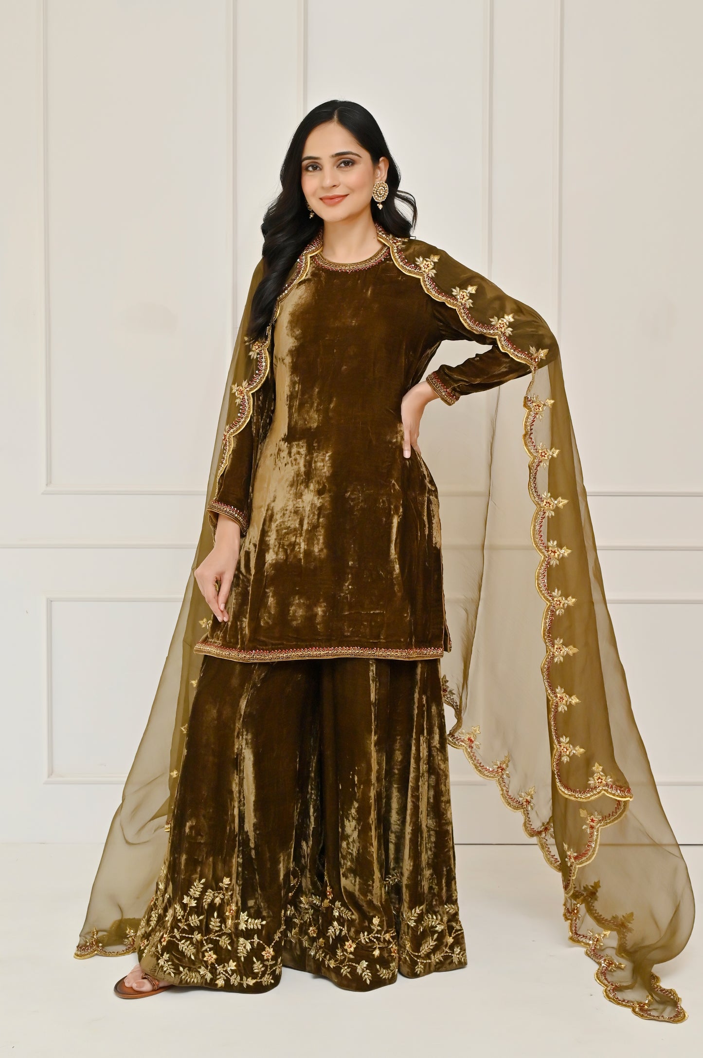 Saaz Sharara Suit Set