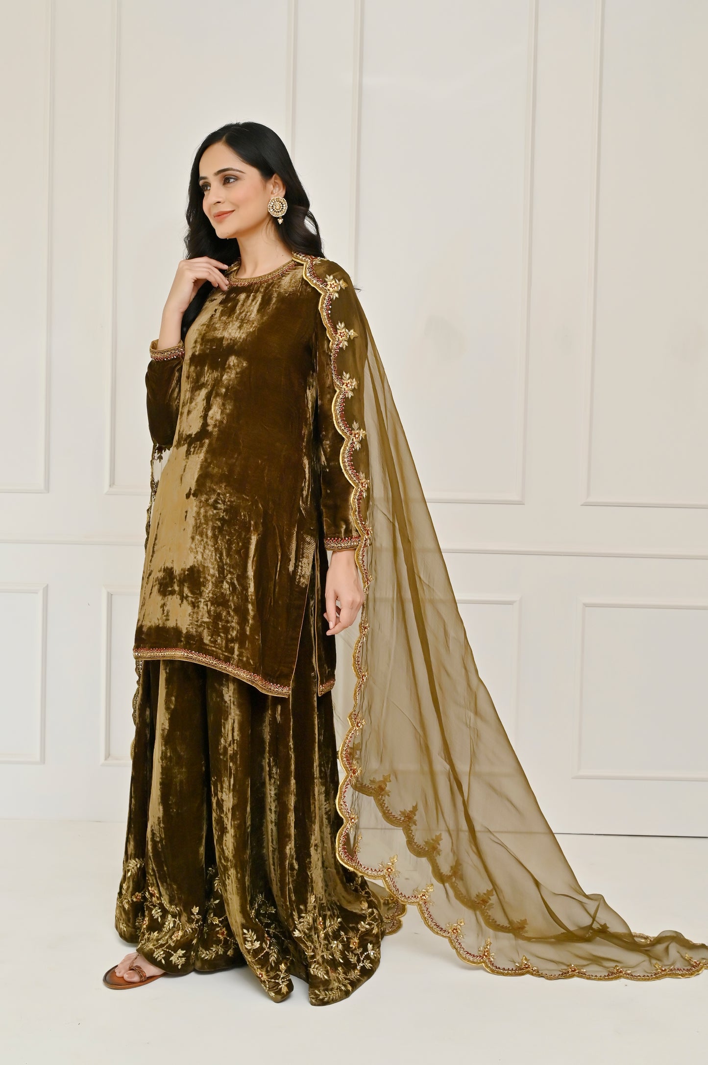 Saaz Sharara Suit Set