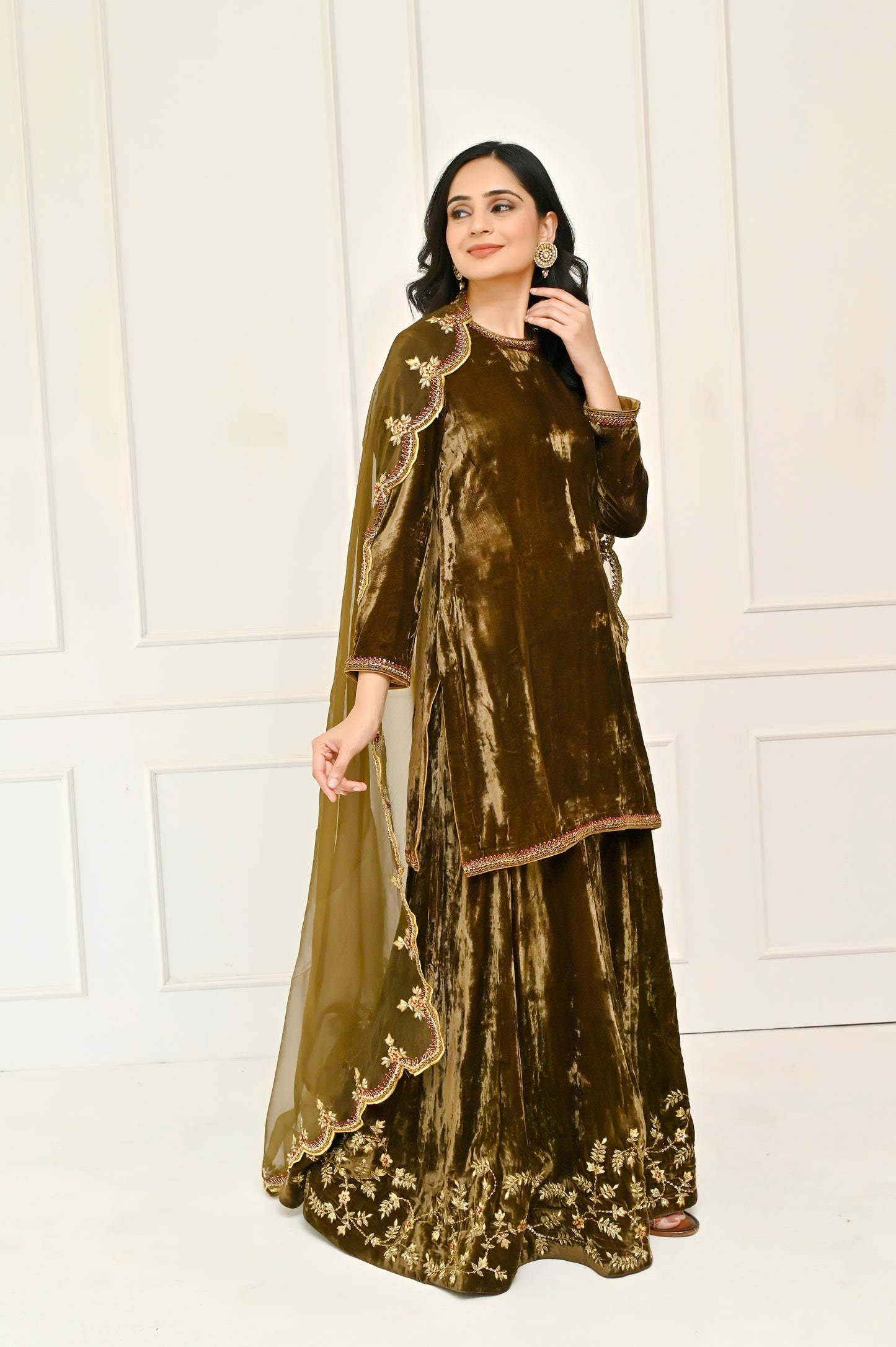 Saaz Sharara Suit Set