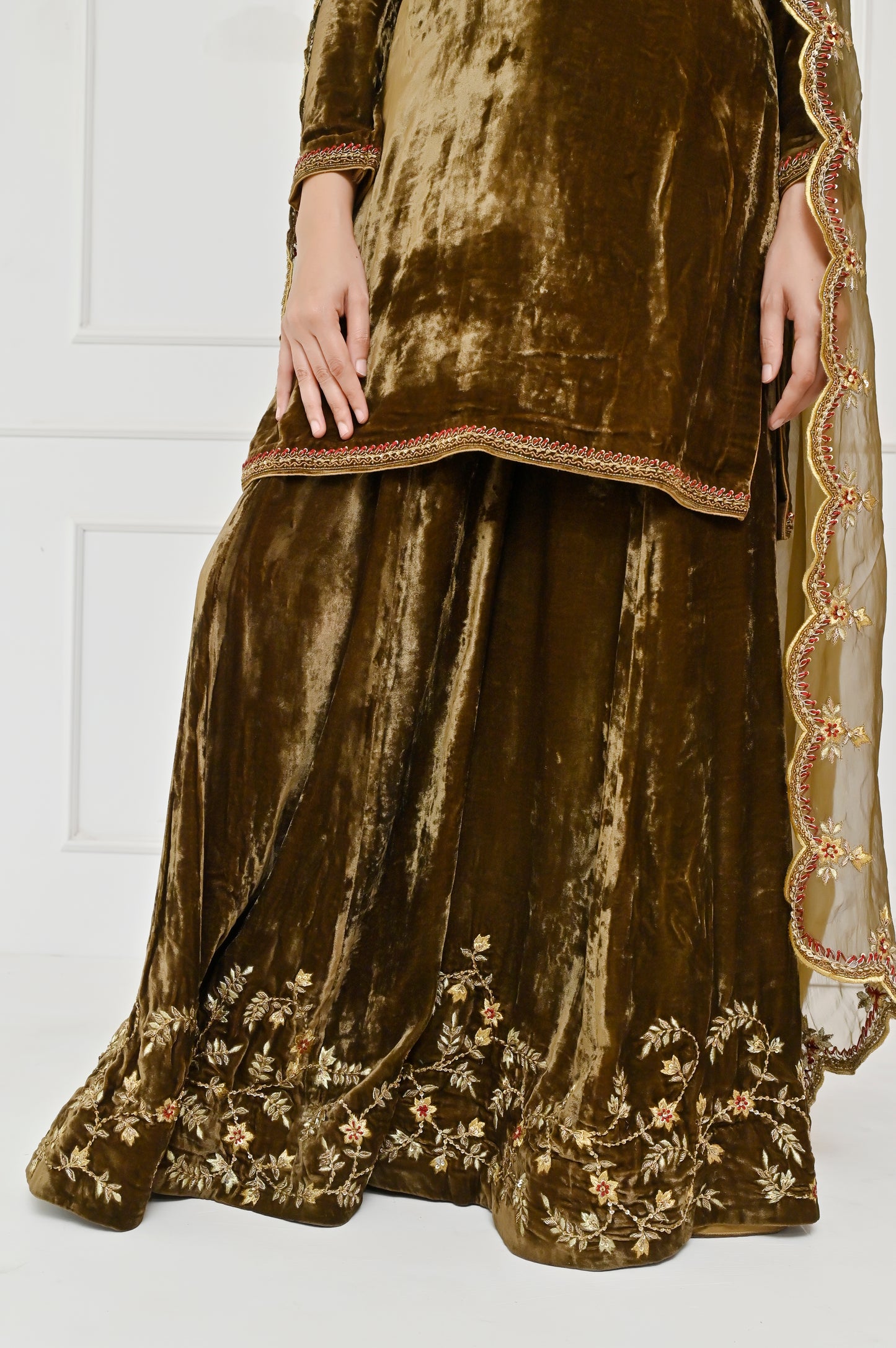 Saaz Sharara Suit Set