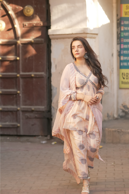 Hasya Paplame Shirt and Salwar with Dupatta