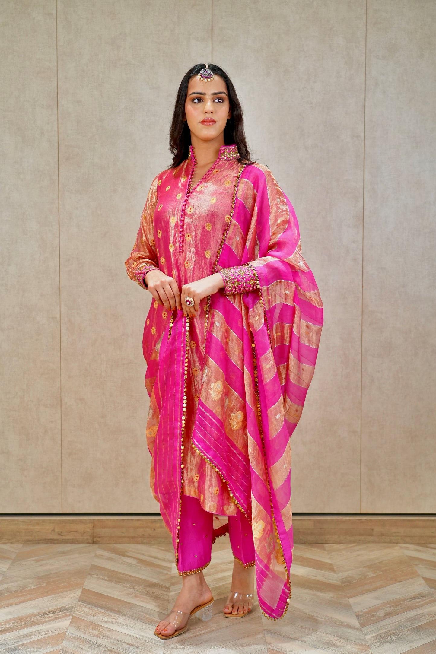 Kundan kurta set