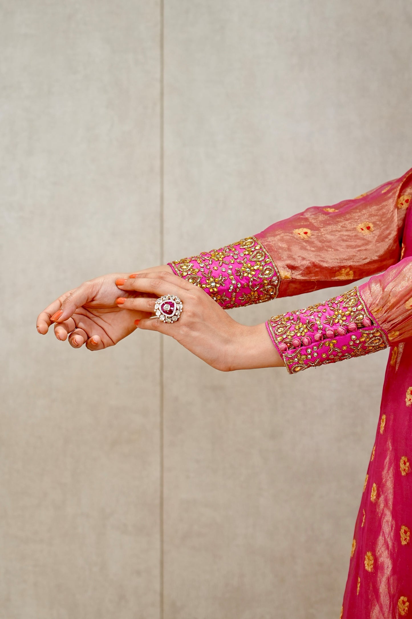 Kundan kurta set