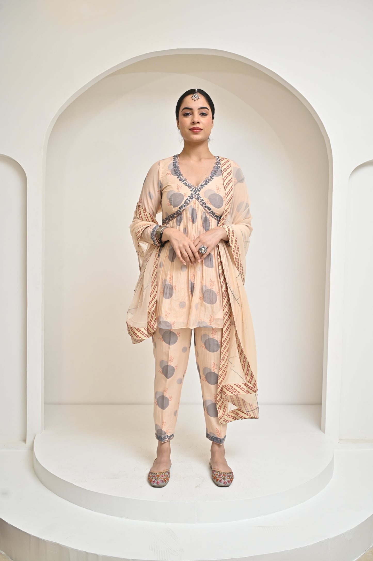 Hasya Paplame Shirt and Salwar with Dupatta