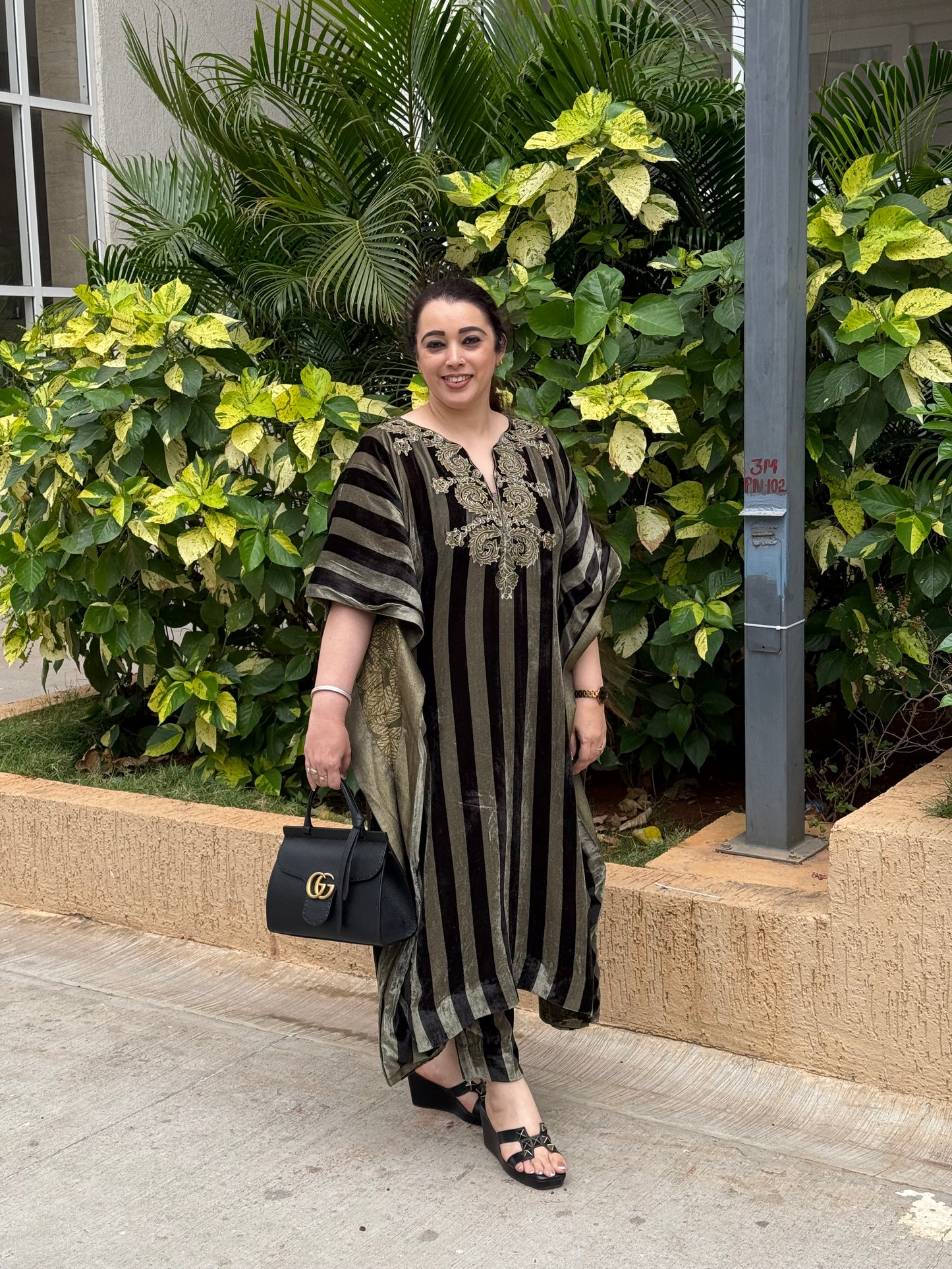 Zareen Velvet Kaftan