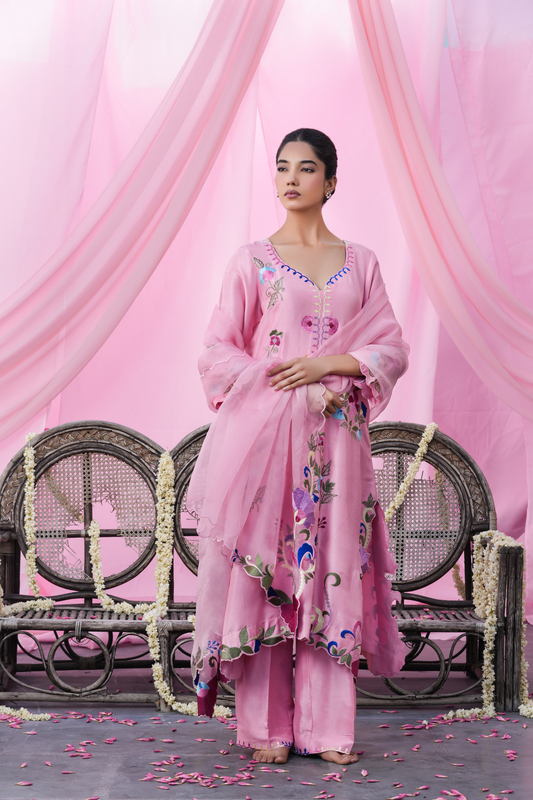 Gulaabkari Kurta Set