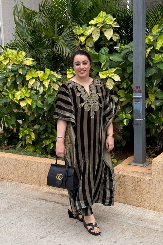 Zareen Velvet Kaftan